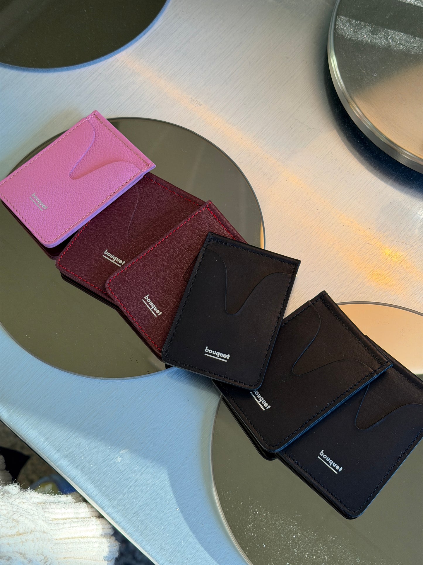 Anna Money Clip Wallet in Pink