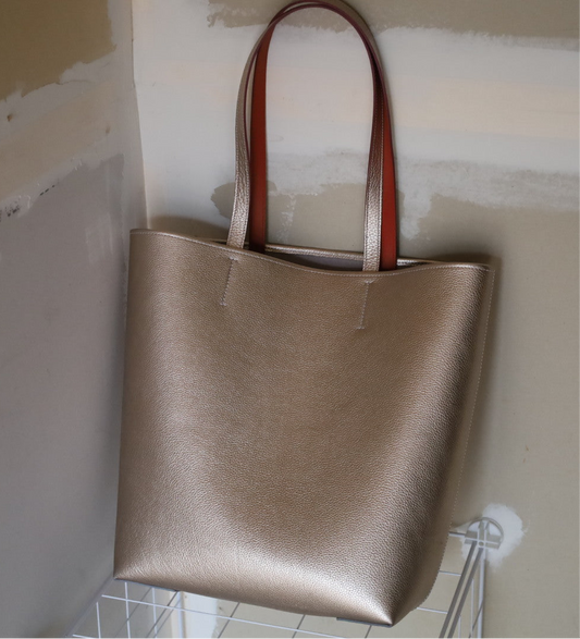 North South Gold Tote