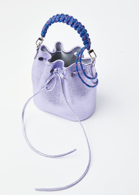 Baby Bucket Bag - Purple Glitter