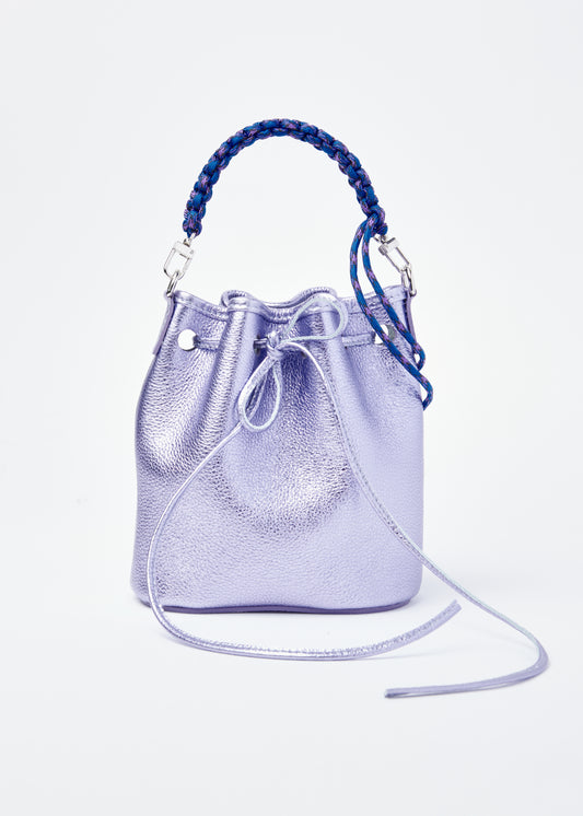 Baby Bucket Bag - Purple Glitter